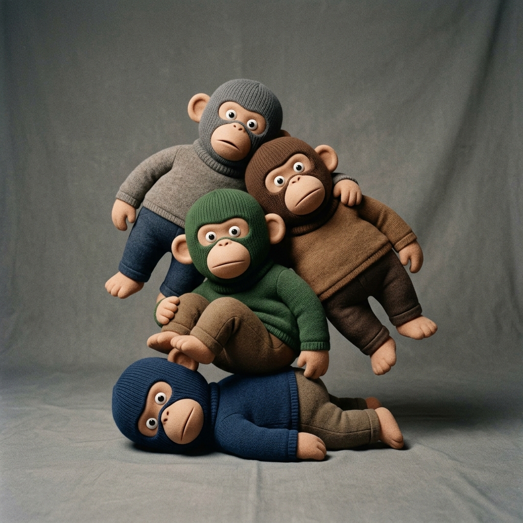 Awkward Stacked NFT Family Portrait