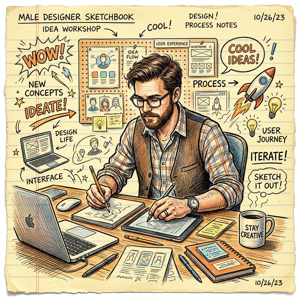Hand-Drawn Sketch Illustration