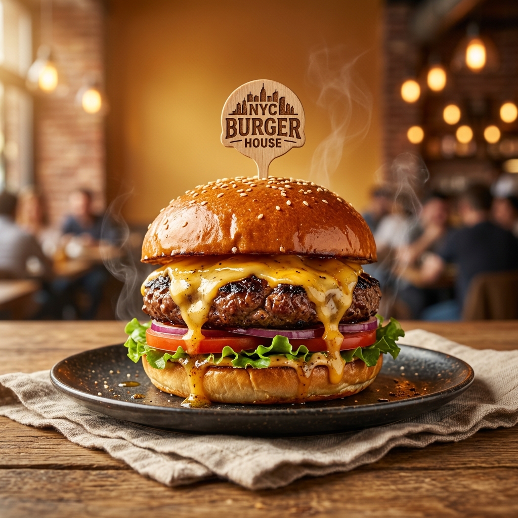 High-End Black Angus Burger Commercial
